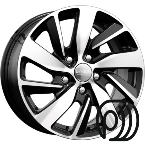 диск кик кс741 6,5x16 5x114,3 et 50 dia 66,1 (черный алмаз)